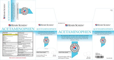 Henry Schein Acetaminophen 325 rev 12 28 20 Label